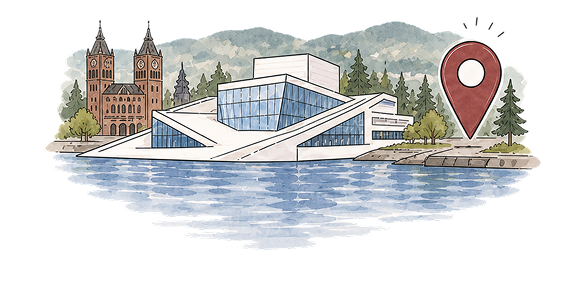 Oslo: operahuset ved fjorden
