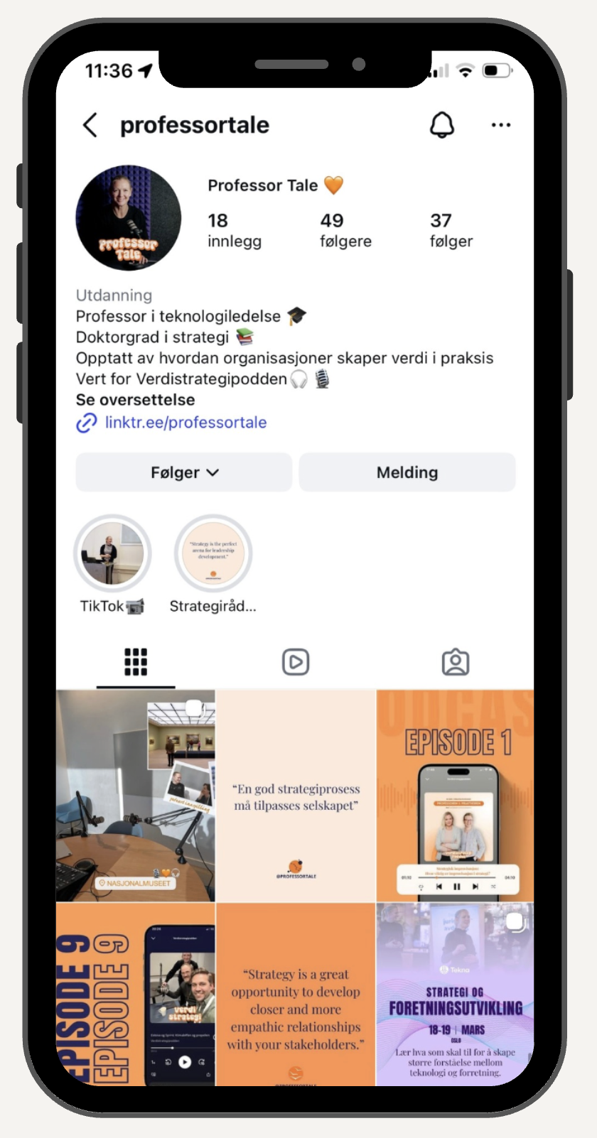 Instagram-profil